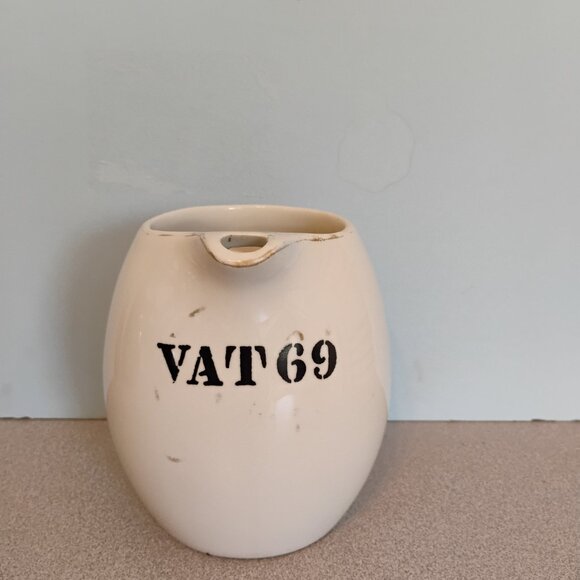 Vat 69 Scotch Small White Pitcher Modern - Picture 2 of 5